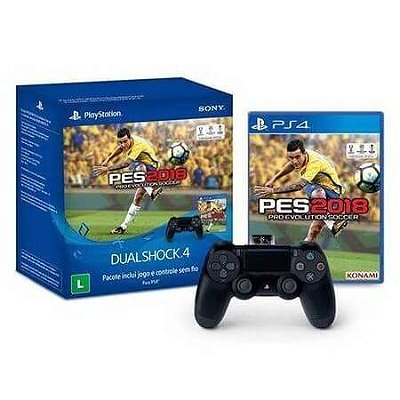 Controle Dualshock 4 + PES 2018 - PS4