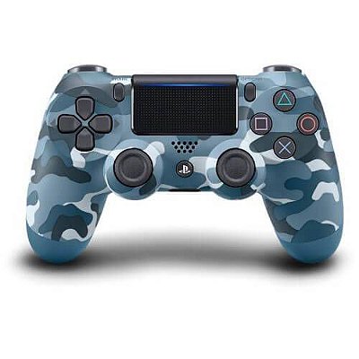Controle Sem Fio - Dualshock 4 Camuflado Azul (Blue Camuflage) - PS4