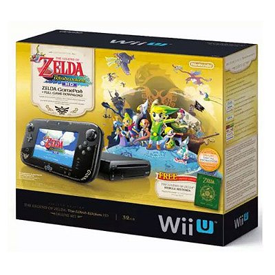 Console Nintendo Wii U: The Legend of Zelda The Wind Waker Deluxe Set - Seminovo