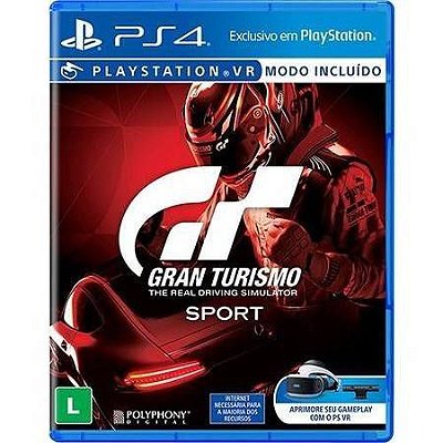 Gran Turismo Sport PS VR Seminovo ENCARTELADO - PS4