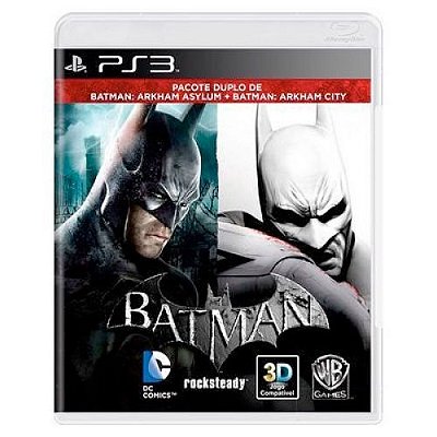 Batman: Arkham Asylum + Batman: Arkham City Seminovo - PS3