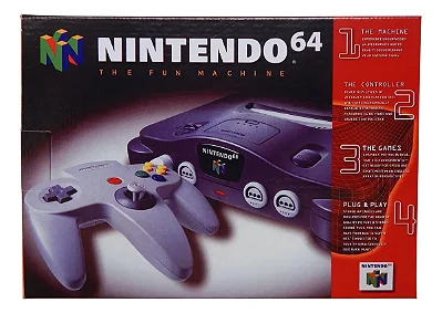 Console Nintendo 64 Clássico Charcoal Grey Seminovo - Nintendo