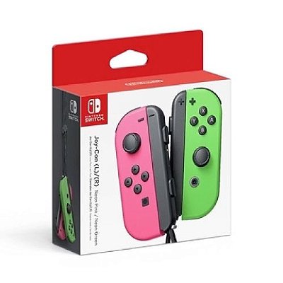 Controle Joy Con Nintendo Switch Rosa e Verde