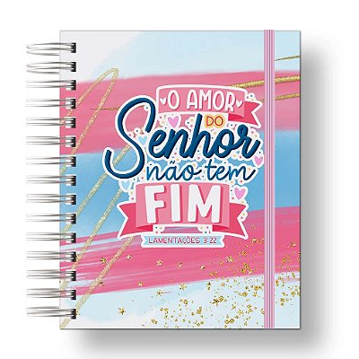 Devocional Para Estudos Biblícos Versiculos O Amor não tem Fim Rosa Azul