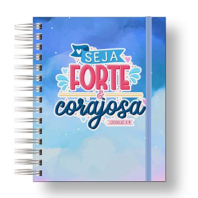 Devocional Para Estudos Biblicos Versiculos Seja Forte Azul