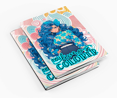 Livro de Colorir Moda Retro Homens e Mulheres