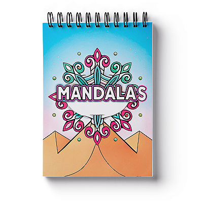Livro de Colorir Mandalas Capa Dura.