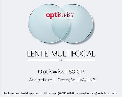 Lente Multifocal Digital Antirreflexo Optiswiss 1.50 CR