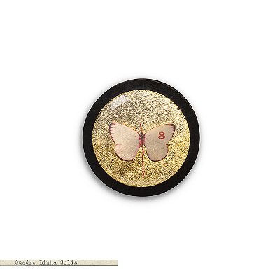 Quadro Solis Botânica - Borboleta Rosa 8