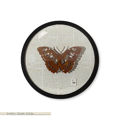 Quadro Solis Botânica G - Borboleta Ferro
