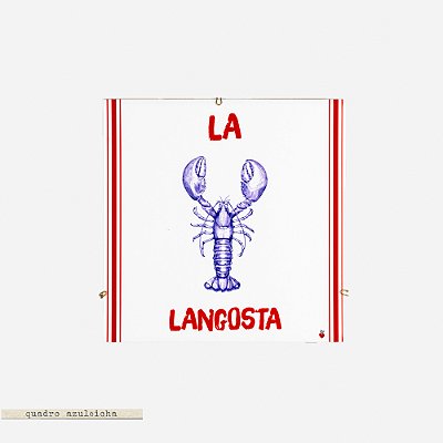 Quadro Azuleicha Avulso - Lagosta