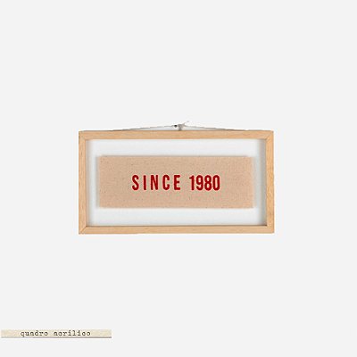 Quadro Moldura Acrílico Duplo Bordado P - Since 1980