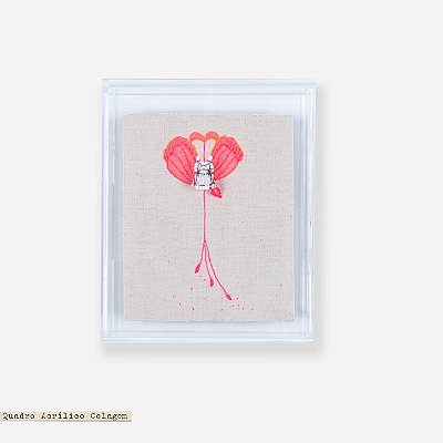 Quadro Acrílico Colagem P - Caroline raízes