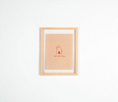 Quadro Moldura Acrílico Duplo Bordado - Era uma vez