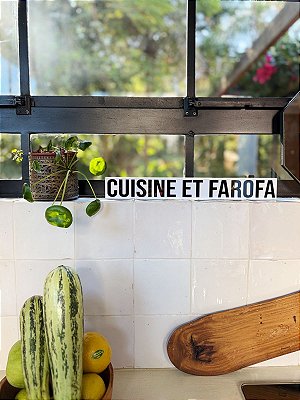 Quadro Acrilico Vazado - Cuisine Et Farofa
