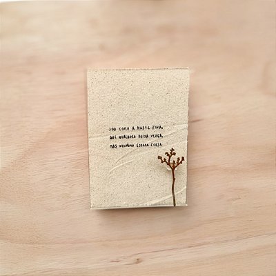 Moldura Acrílica Flutuante Bordado - Sou como a Haste