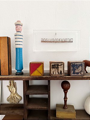 Quadro Caixa Acrílica PP - Gracias a la vida