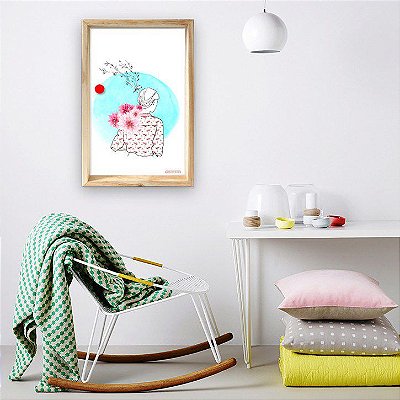 QUADRO BOX – MENINA FLOR