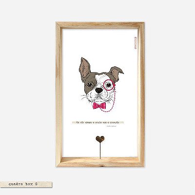 QUADRO BOX – UM CÃO ABANA A CAUDA