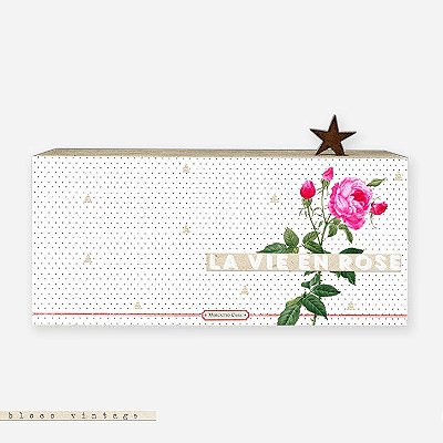 Bloco Vintage - La vie en Rose