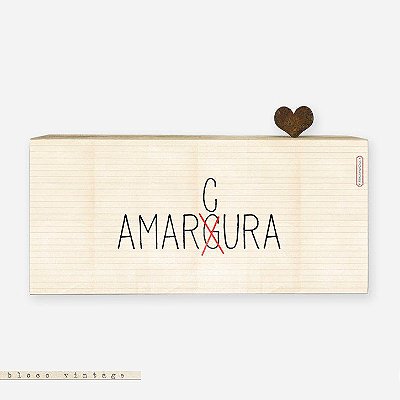 Bloco Vintage - amar cura