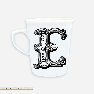 Caneca Alfabeto - E