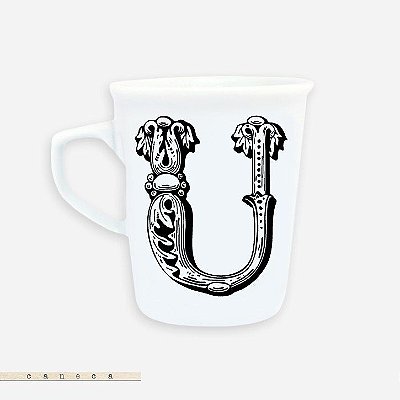 Caneca Alfabeto - U