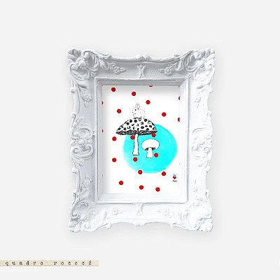 Quadro Rococó - Cogumelo
