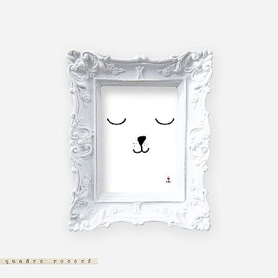 Quadro Rococó - Urso