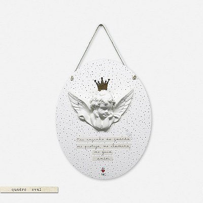 Quadro Oval - Anjinho