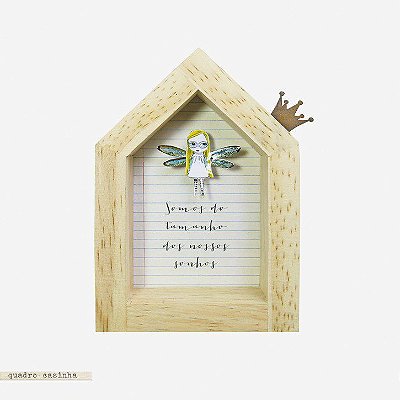 Quadro Casinha - Menina