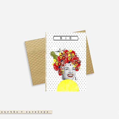 Cartão Envelope - Carmen Miranda