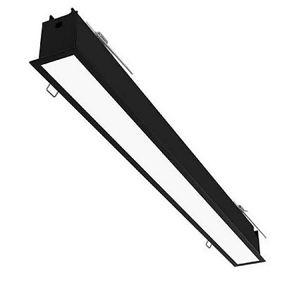 Embutido Fit Preto 59x52x7cm com Led 16w 3000k Bivolt