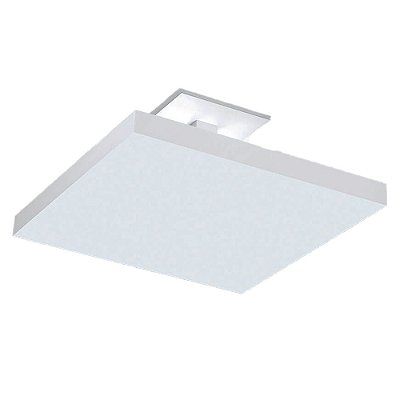 Plafon Quadrado Tray 40x40x14cm Branco com Led Integrado 25w Bivolt