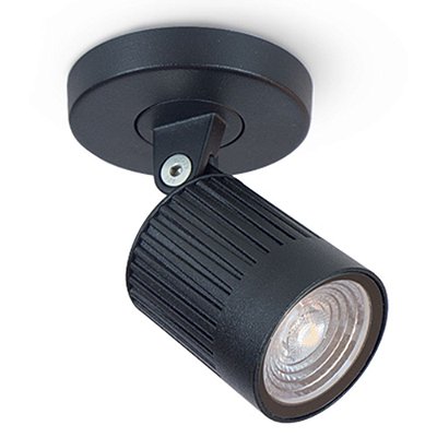 Spot de Sobrepor Mini Preto 4,8x6cm com Led Integrado 6W Bivolt