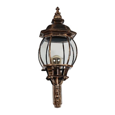 Arandela Colonial 194B/L Ouro Velho 70x30x40cm para 1x Lampada E-27 Bivolt