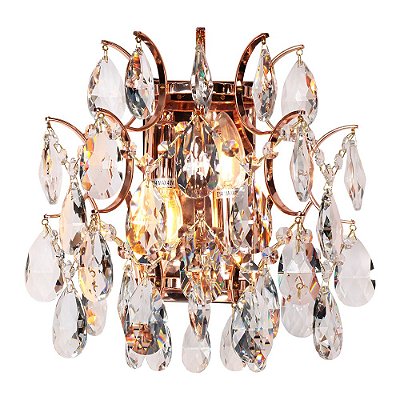 Arandela 40089 HSR Rose Gold 30x30cm para 2x Lampadas E-14 Bivolt