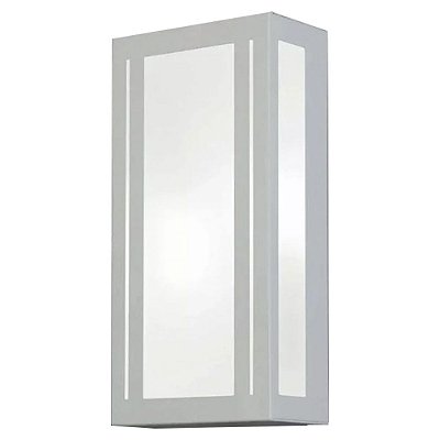 Arandela Retangular 5155/30 Branca 15x30x7,5cm para 2 Lampadas E27