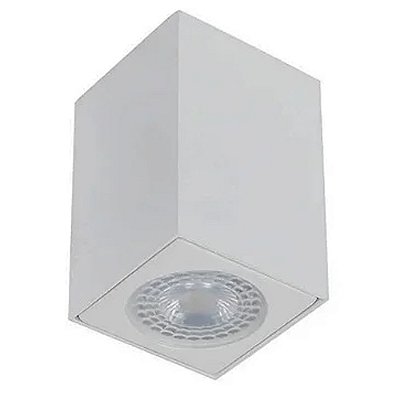 Plafon Box PL03009 5,7x5,7x8,5cm Branco para 1 Lampada GU10