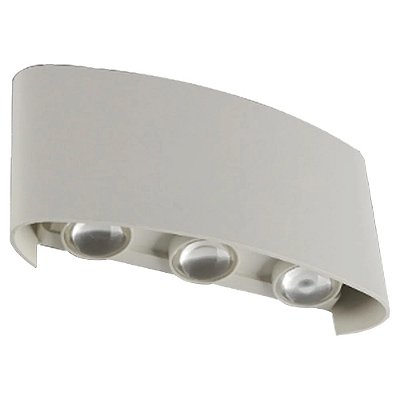 Arandela Clessidra 81386 Branca 17,8x9,5x4,3cm com Led Integrado 6w 3000k Bivolt