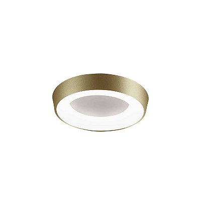 Plafon Apollo 581 Ø47x5,8cm Dourado com Led Integrado 25,2w 3000k Bivolt