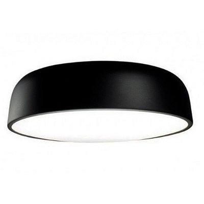 Plafon Redondo 162 Ø60x15cm Preto para 5 Lampadas E27