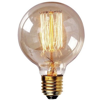 Lampada Filamento Carbono Transparente 40w E27 220v