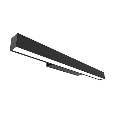 Arandela Fit15 26x3,8x2cm Preta com Led Integrado 4,4w 3000k 127v