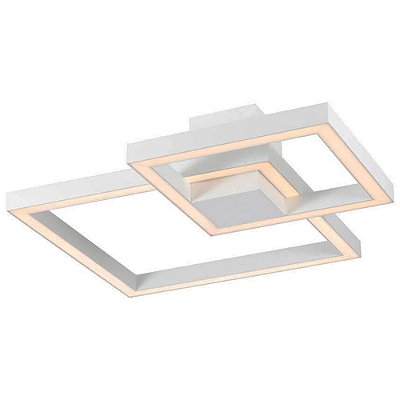 Plafon Fit Branco 701 BT 53x53x13,2cm com Led Integrado 58w 3000k Bivolt