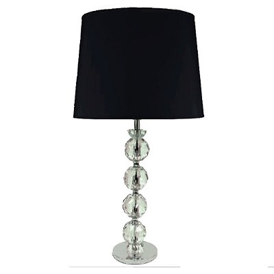 Abajur MC015 Cristal com Cupula para Lampada E27 52cm