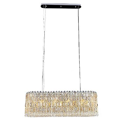 Pendente Cristal DCD0265 99x3x32cm para 15 Lampadas E14