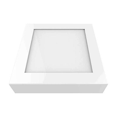 Plafon Quadrado Led Moray 18x18x8cm Branco com Led Integrado 17w 5000k Bivolt