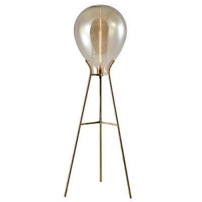 Coluna Caju RZ004 Bronze Conhaque 30x154cm para 1 Lampada E27