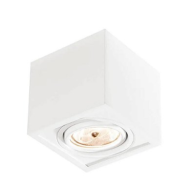 Plafon Box IN41151 16x16x10cm Branco para 1x Lampada Led GU10 AR111 Bivolt